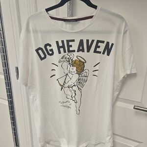 Dolce & Gabbana White Graphic Tee